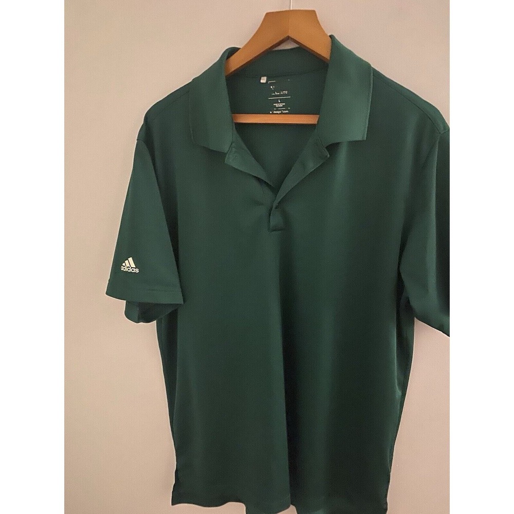 Adidas Men's Golf Polo Green Size L - Picture 5 of 9